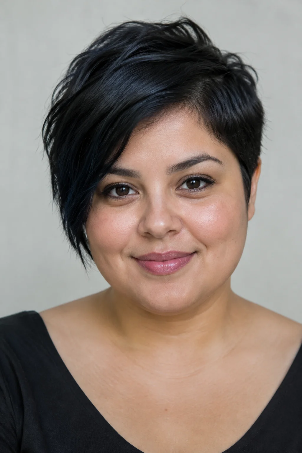 Asymmetrical Pixie hairstyle