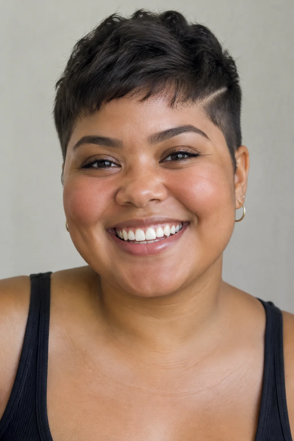 Tapered Pixie hairstyle