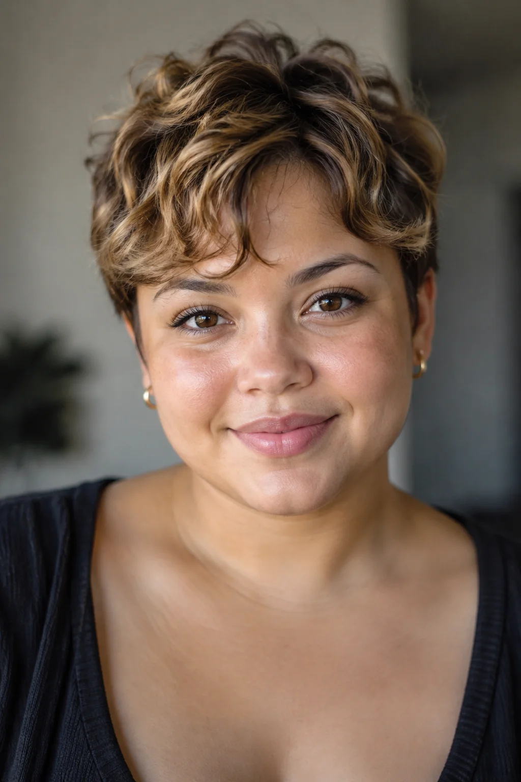 Wavy Pixie hairstyle