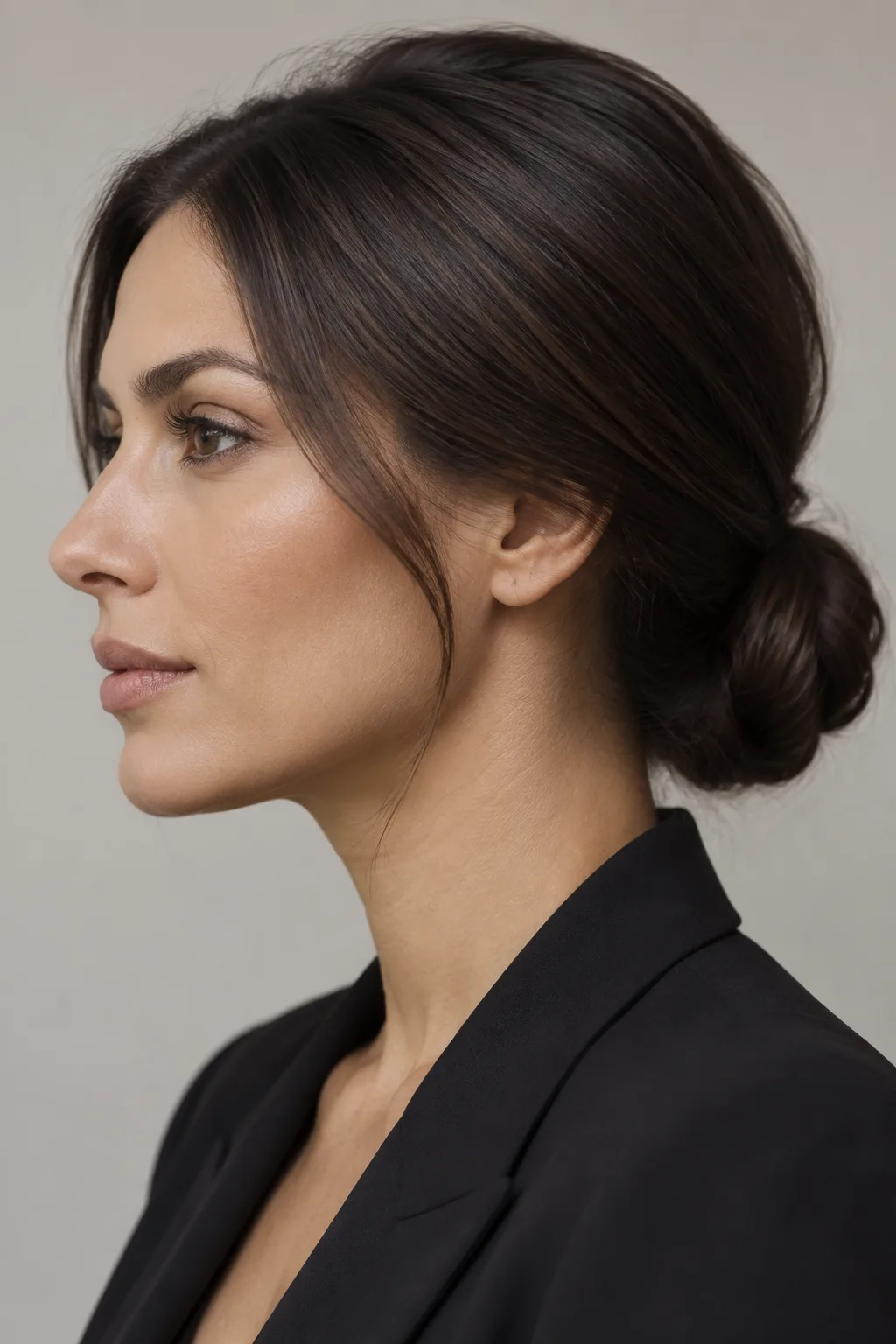 Sleek Low Bun hairstyle