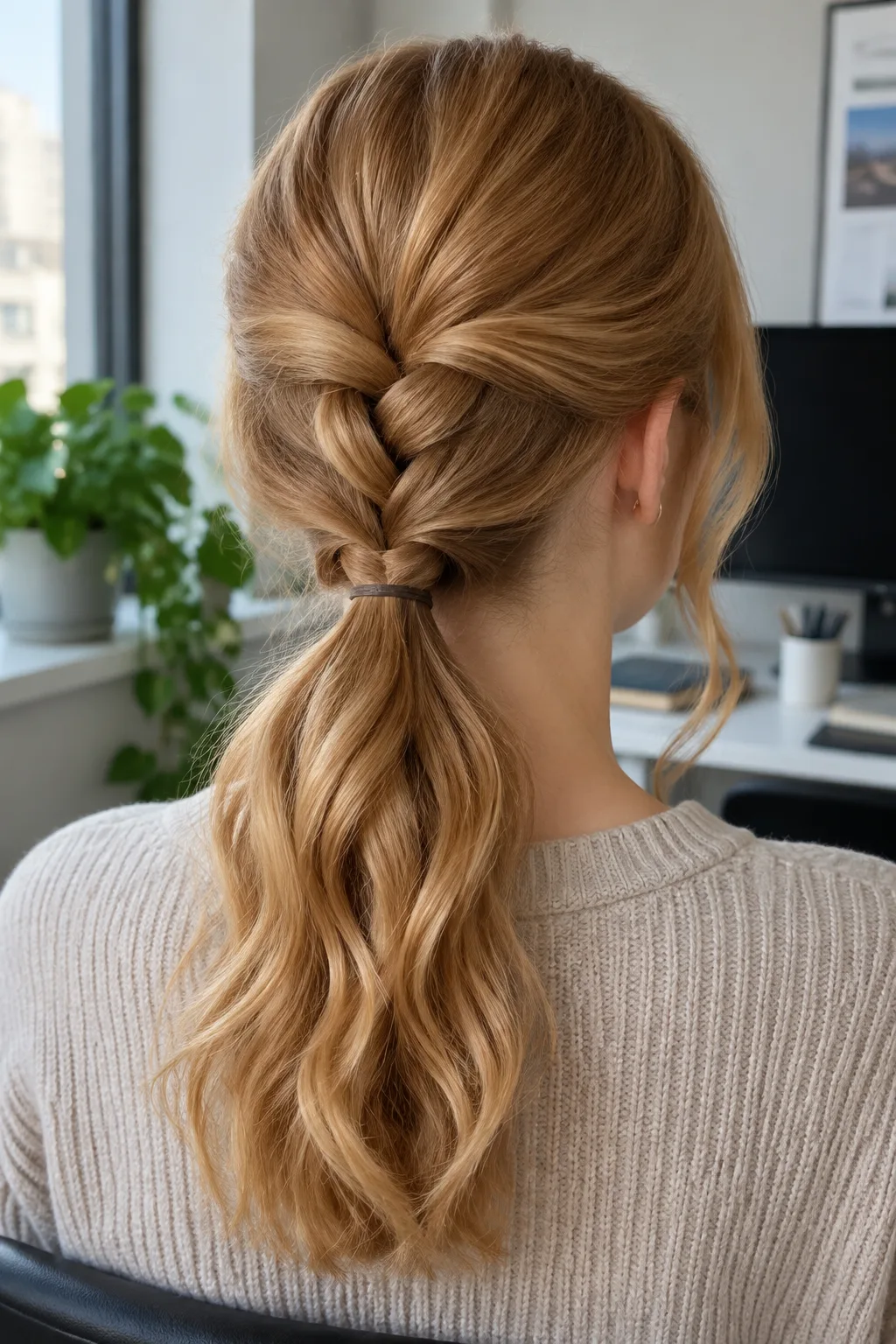 Rope Braid Ponytail hairstyle