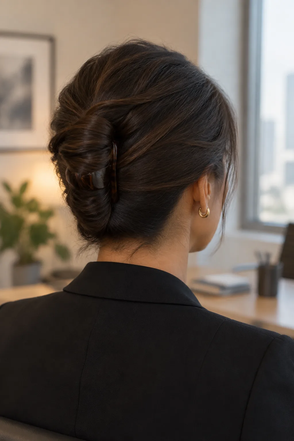 Quick French Twist hairstyle