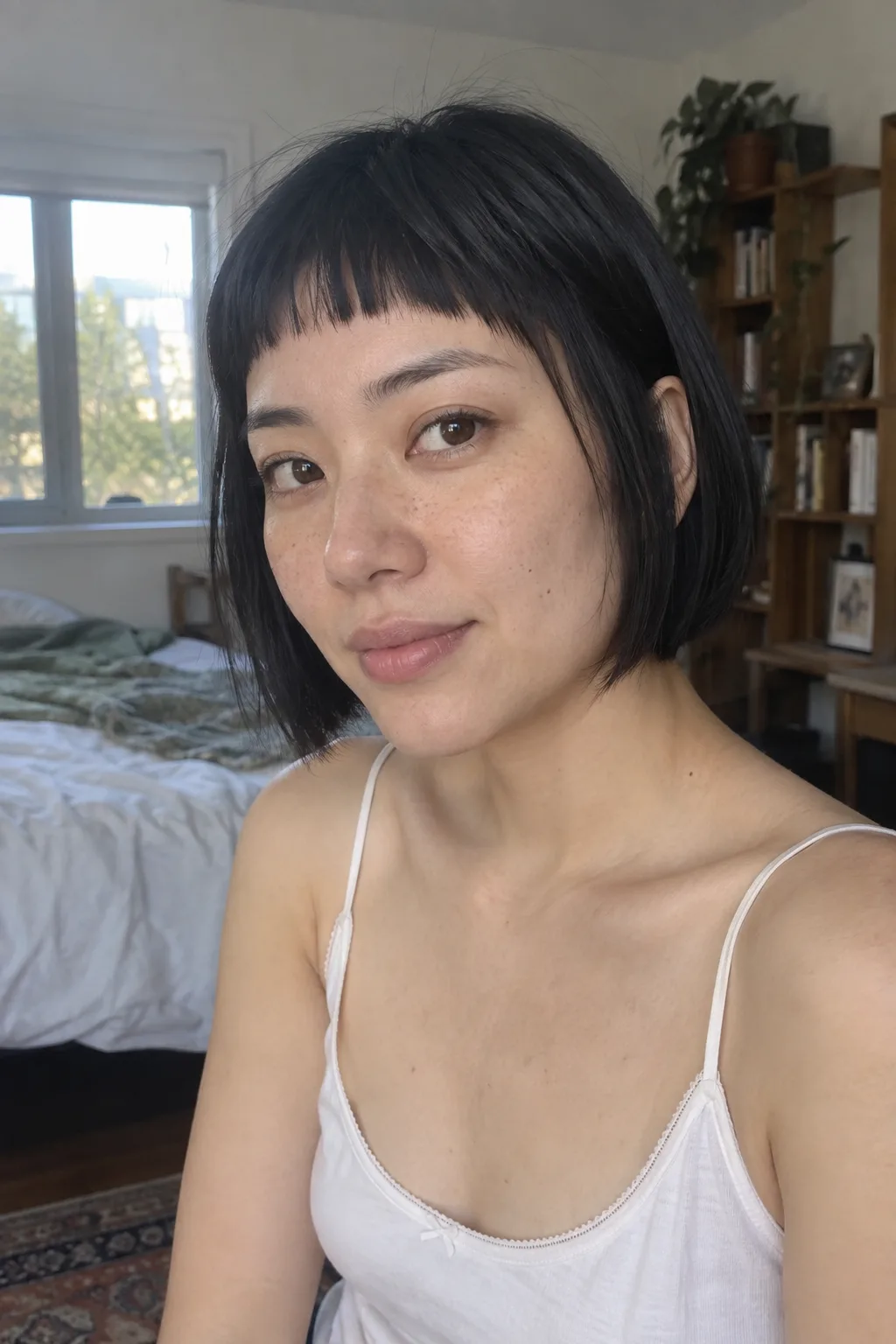 Short Bob With Micro Bangs hairstyle