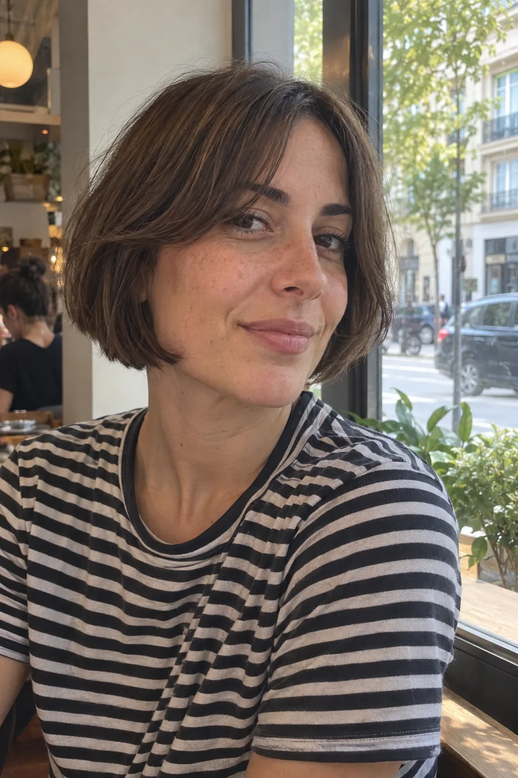 French Bob With Curtain Bangs hairstyle