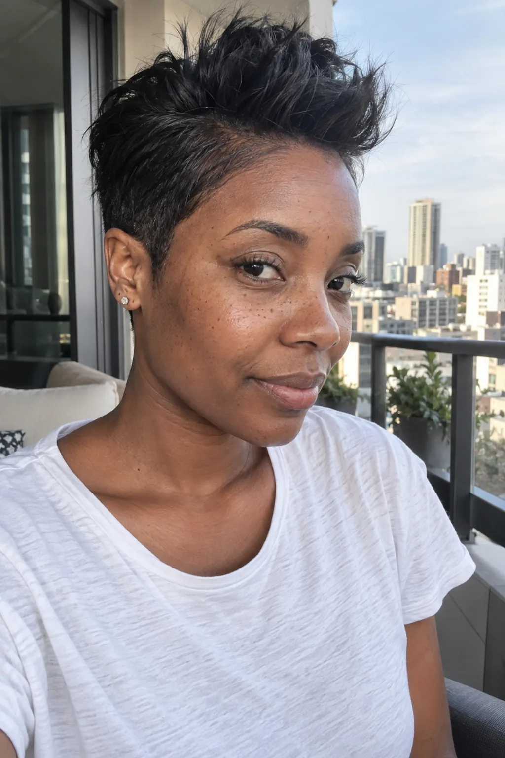 Messy Faux Hawk Pixie hairstyle