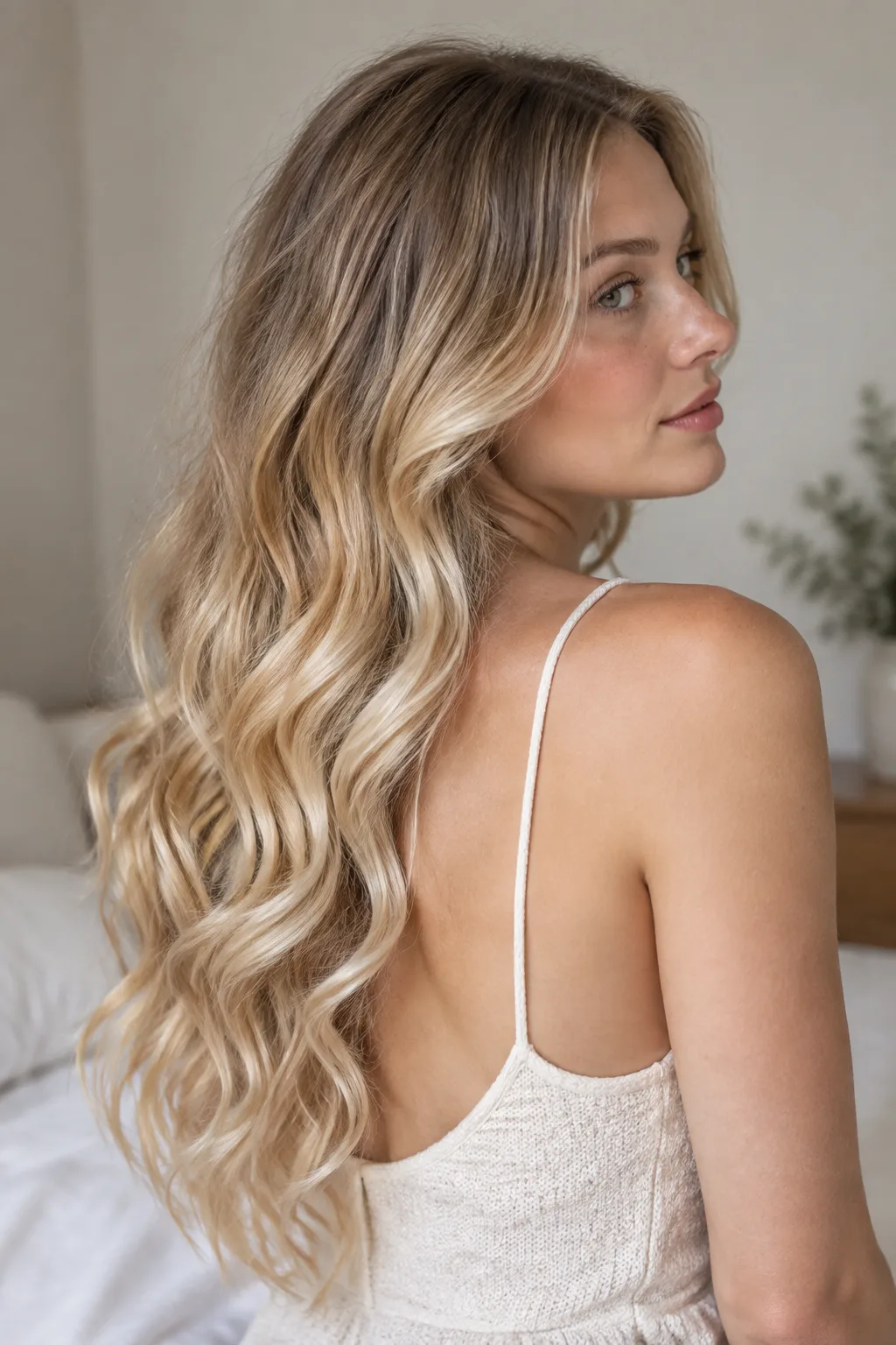 Champagne Blonde Ombre hair color