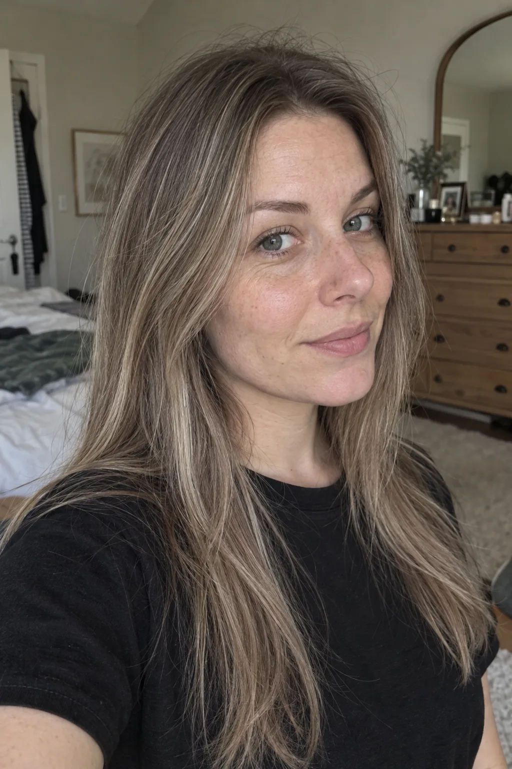 Mushroom Blonde Highlights hair color