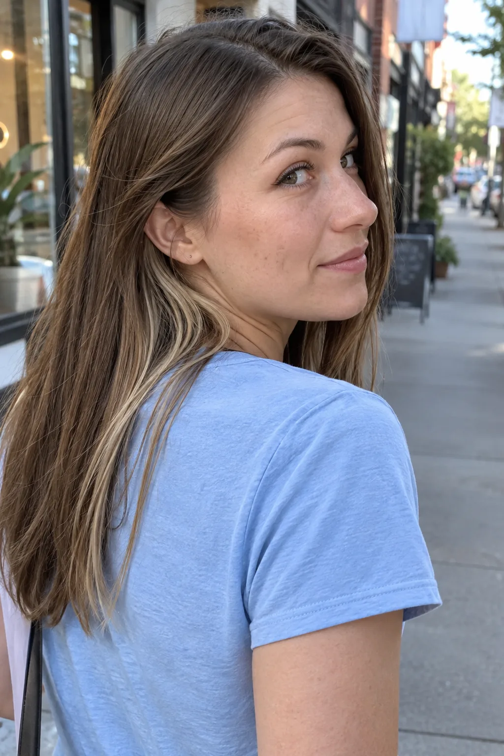 Sandy Blonde Peekaboo Highlights hair color
