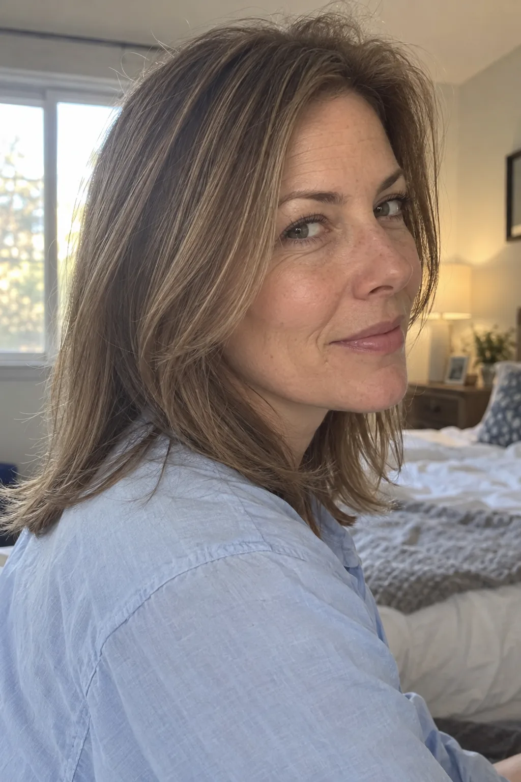 Soft Layered Butterfly Cut for Fine Hair