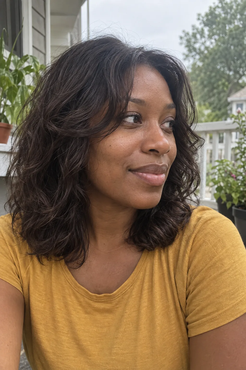 Butterfly Cut on Wavy Hair