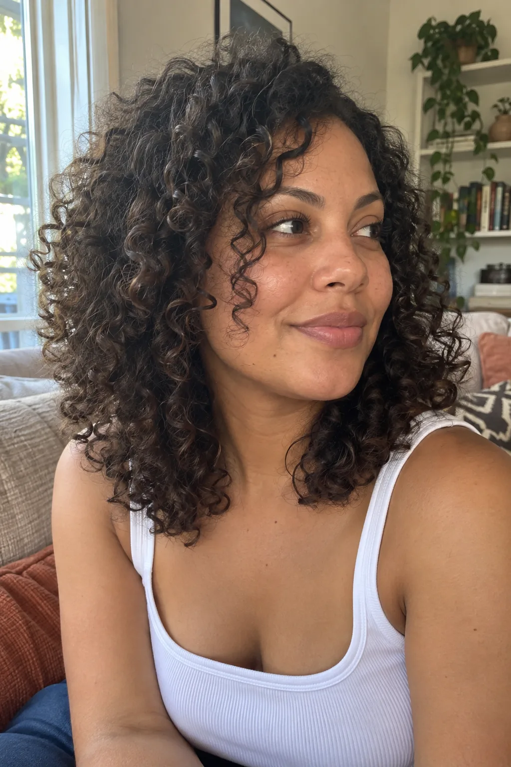 Curly Butterfly Cut hairstyle