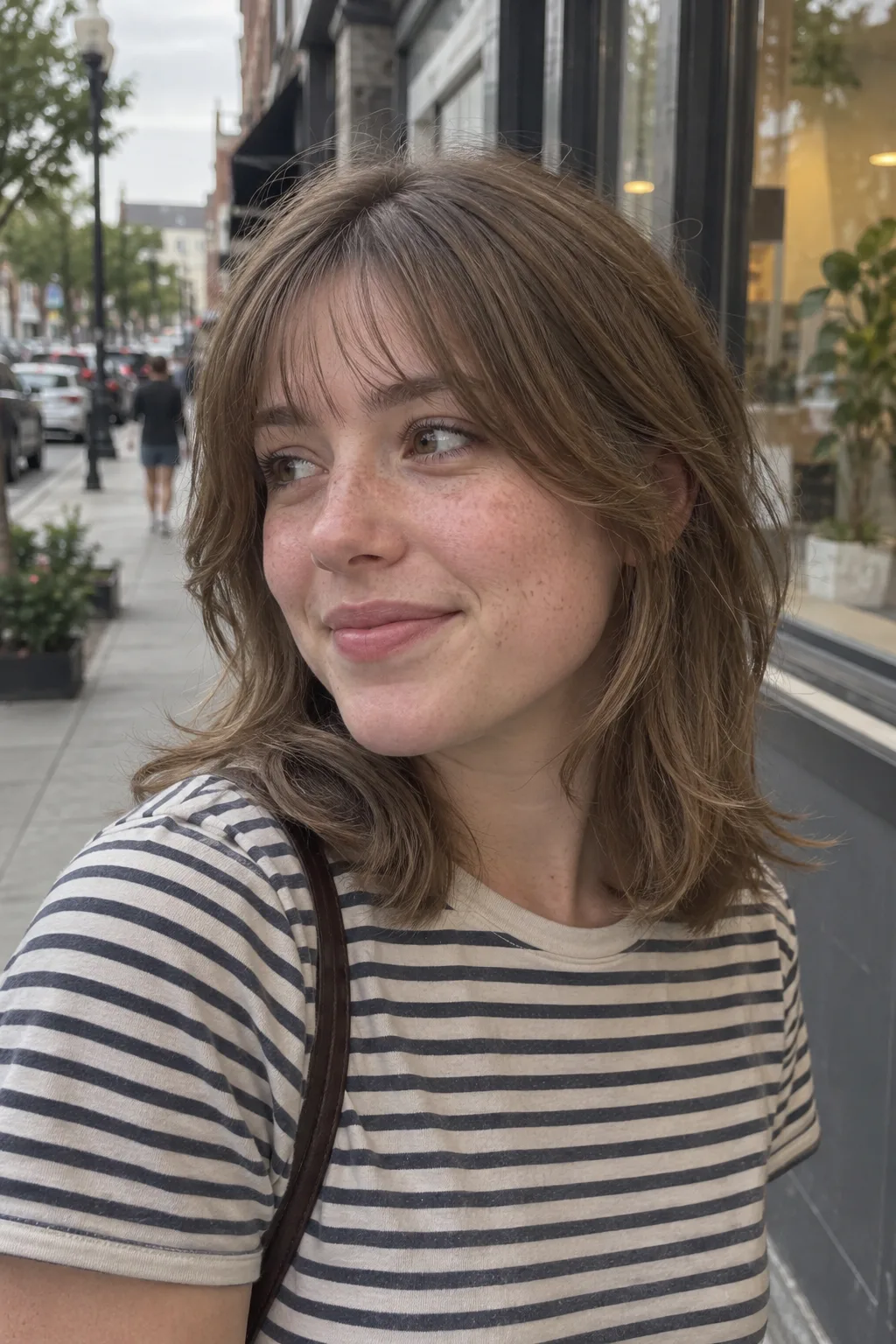 Butterfly Cut with Wispy Bangs hairstyle