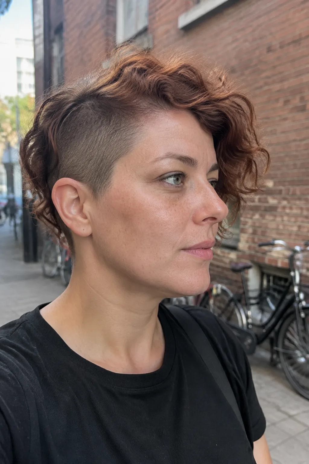 Undercut Wavy Pixie hairstyle