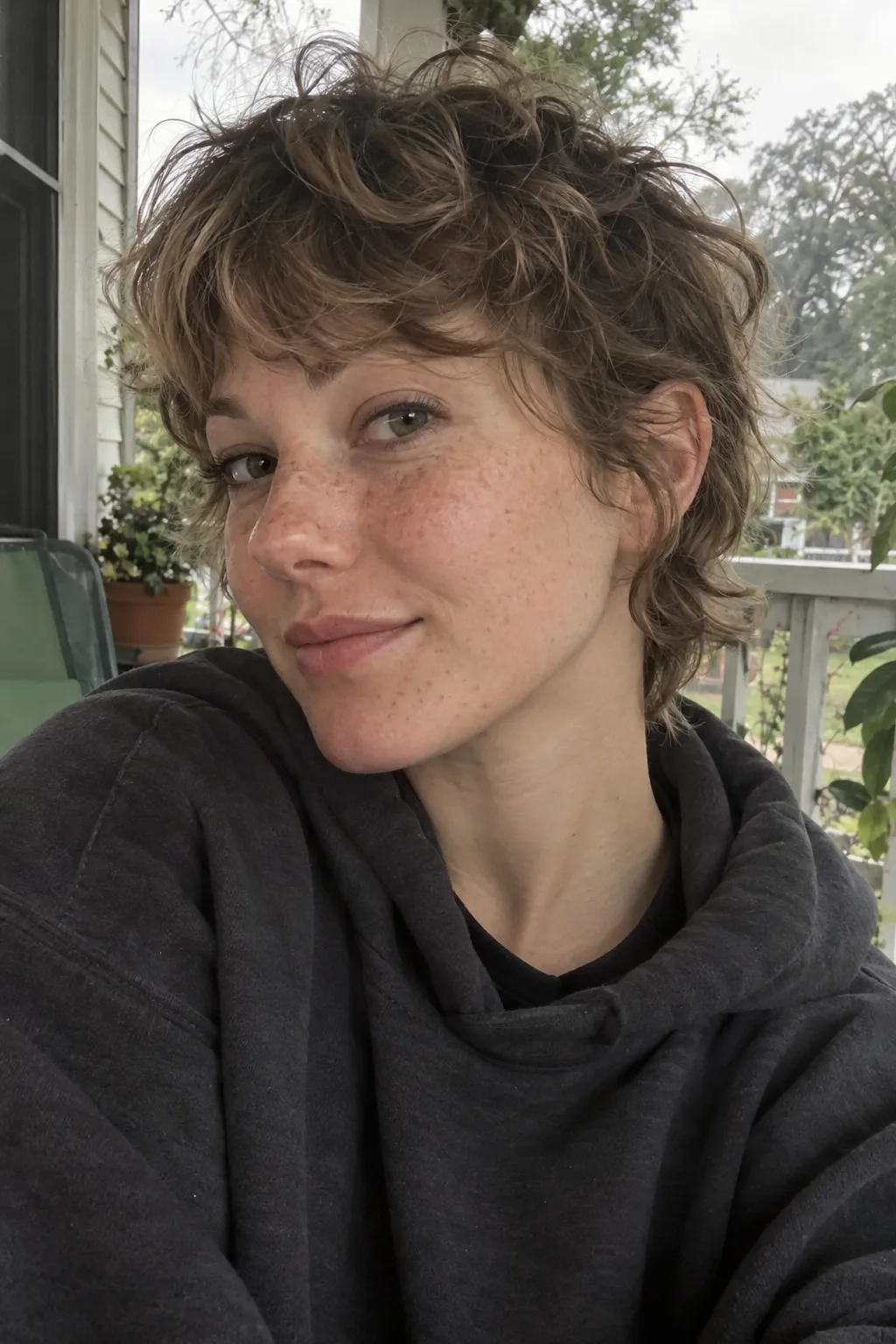 Shaggy Wavy Pixie hairstyle