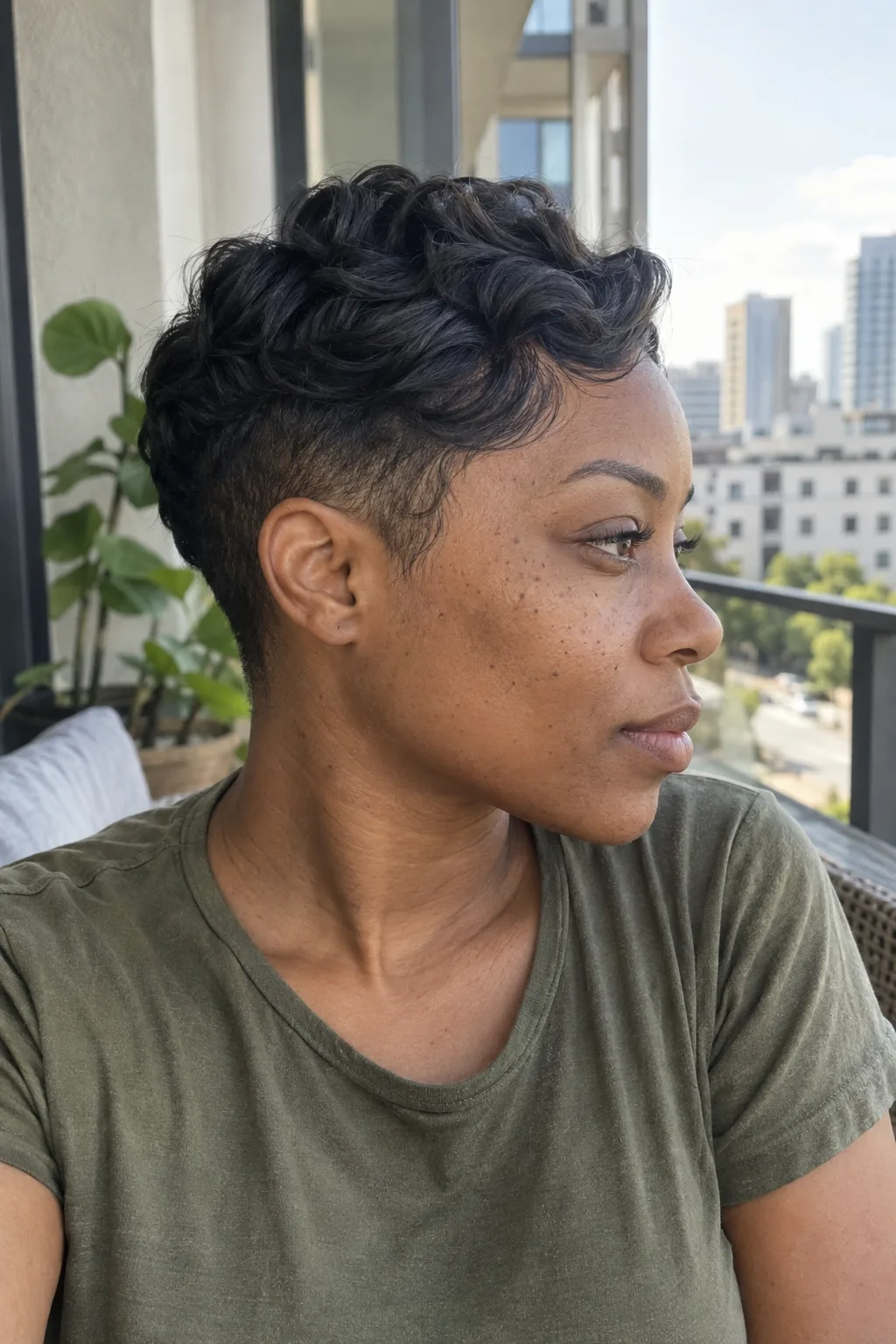 Wavy Pixie With Faded Sides hairstyle
