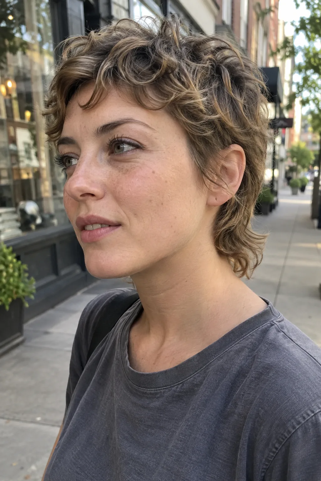Wavy Pixie Mullet hairstyle