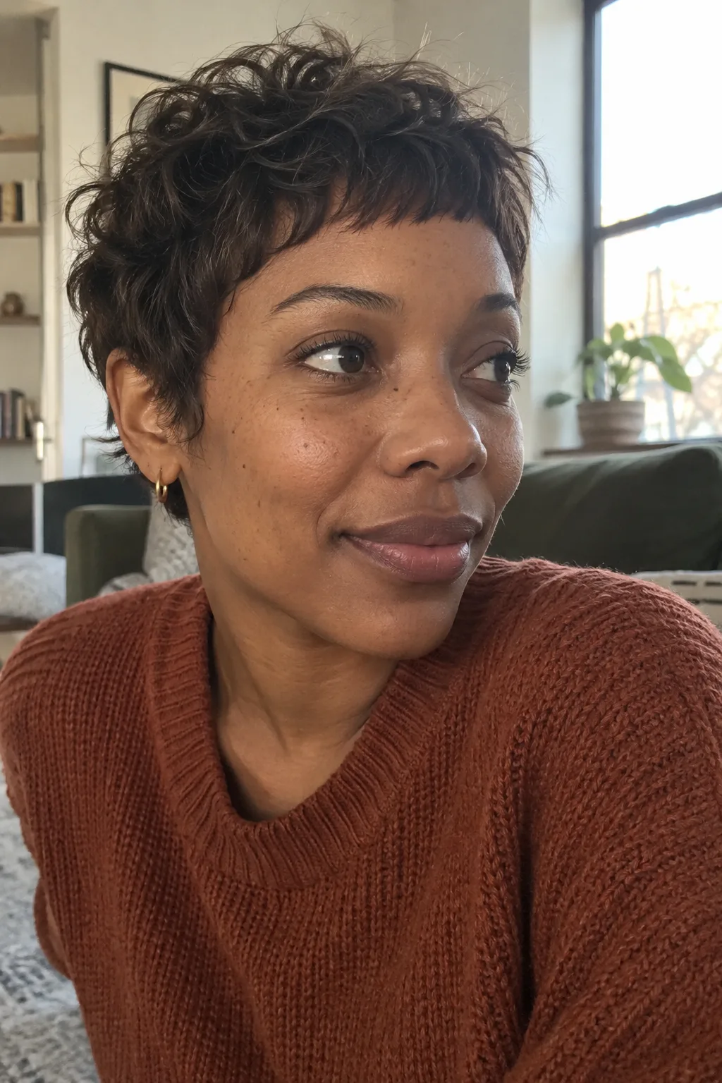 Wavy Pixie With a Micro Fringe hairstyle
