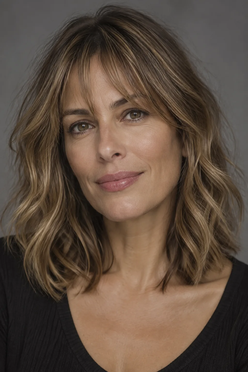 Wispy Bangs with Shoulder-Length Waves hairstyle