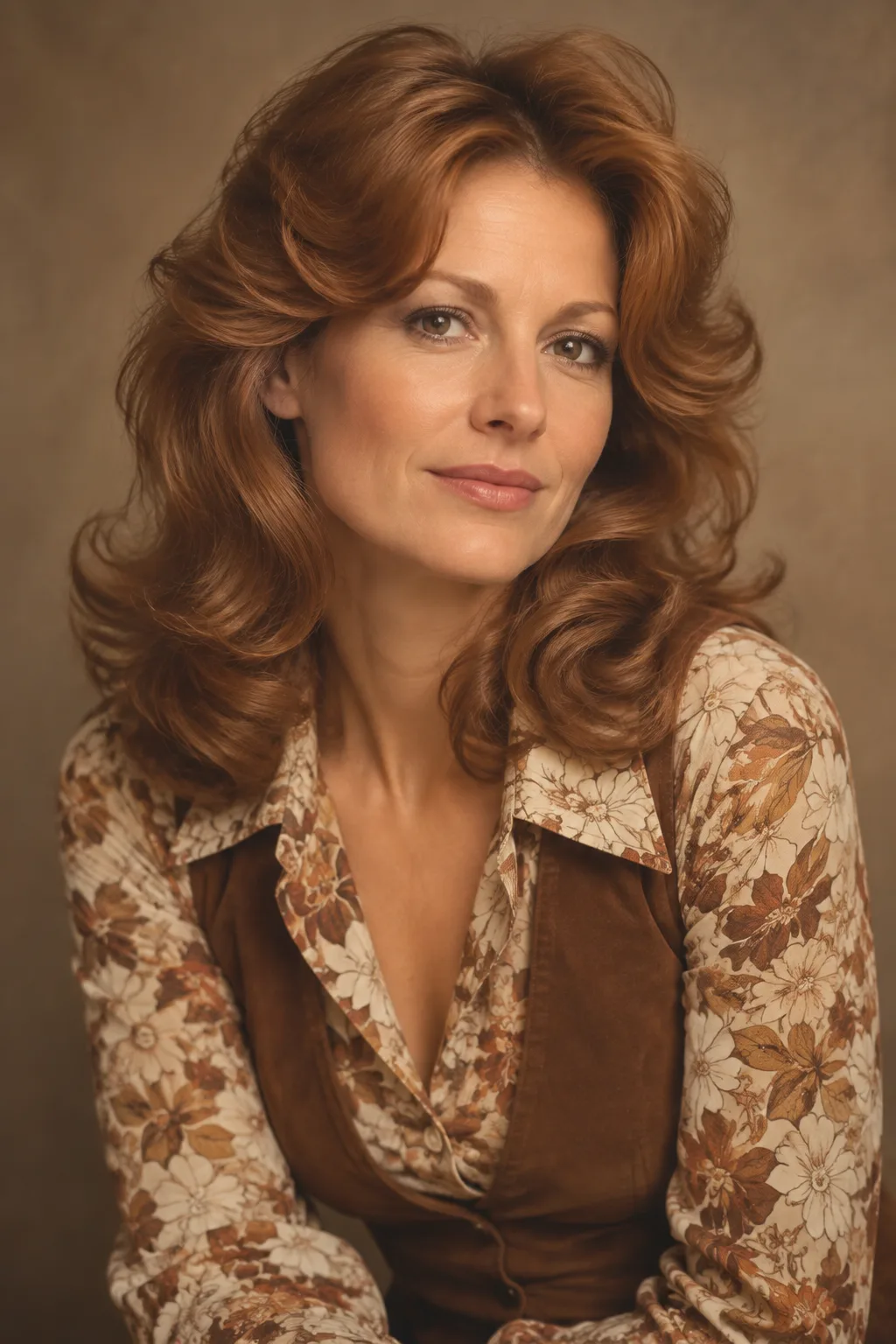 Retro Wavy Flip with Feathered Bangs hairstyle