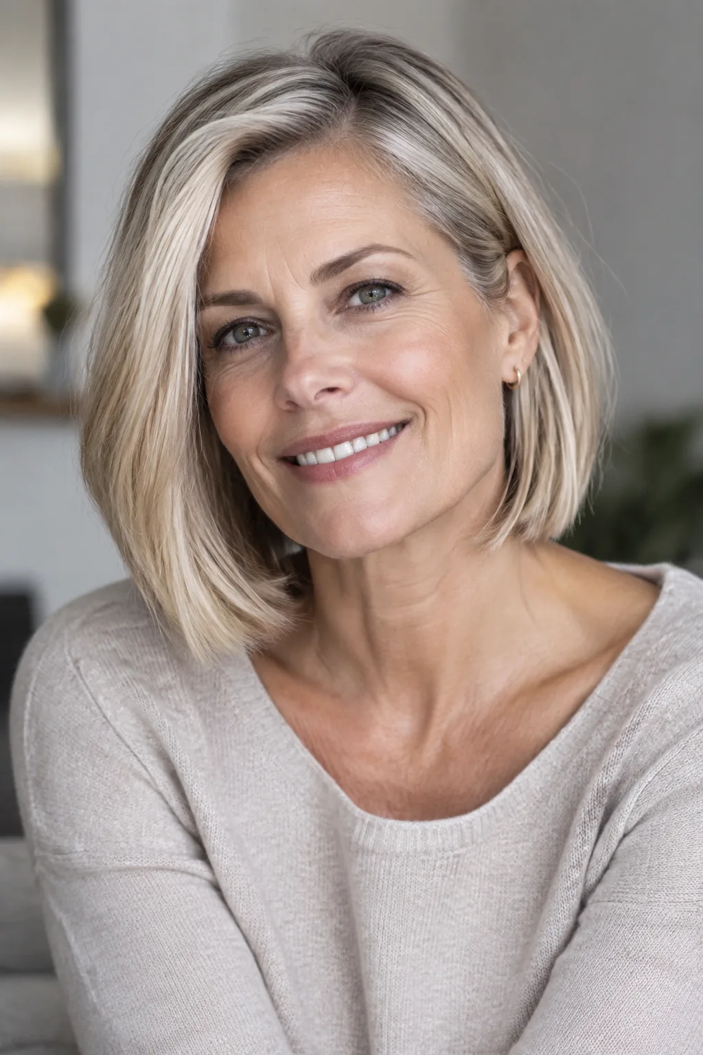 Collarbone Bob With Side Part hairstyle