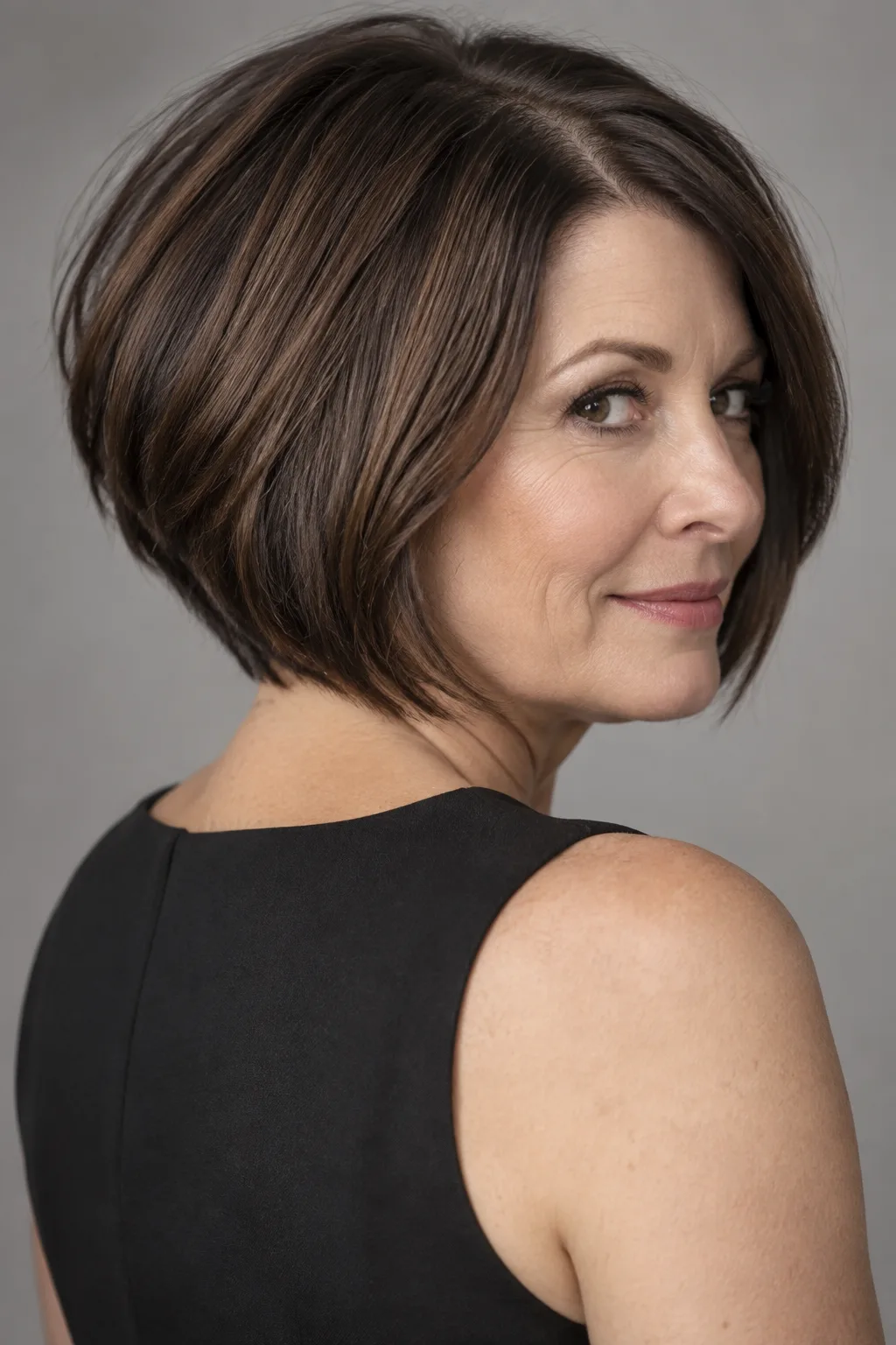 Graduated Medium Bob hairstyle